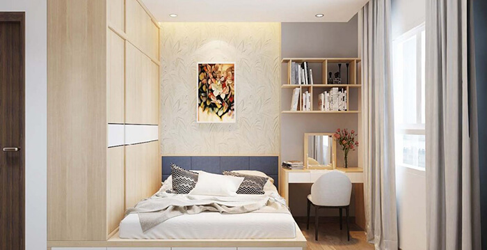 Thiết kế nội thất phòng ngủ sang trọng dành cho căn hộ