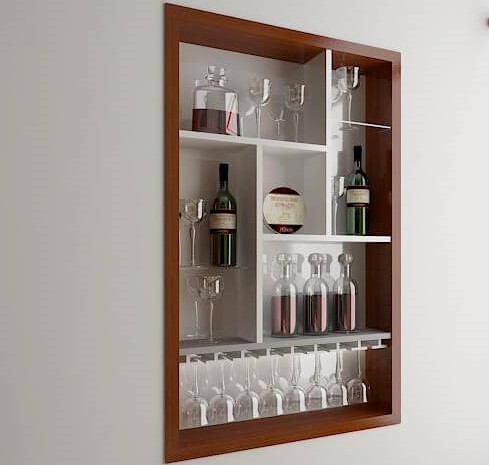 Mẫu tủ rượu hiện đại dành cho căn hộ chung cư