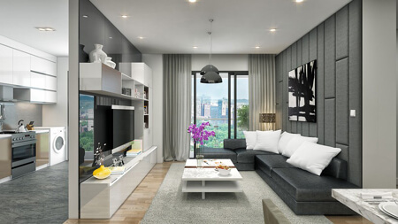 Mẫu thiết kế nội thất đẳng cấp dành cho phòng khách đẹp