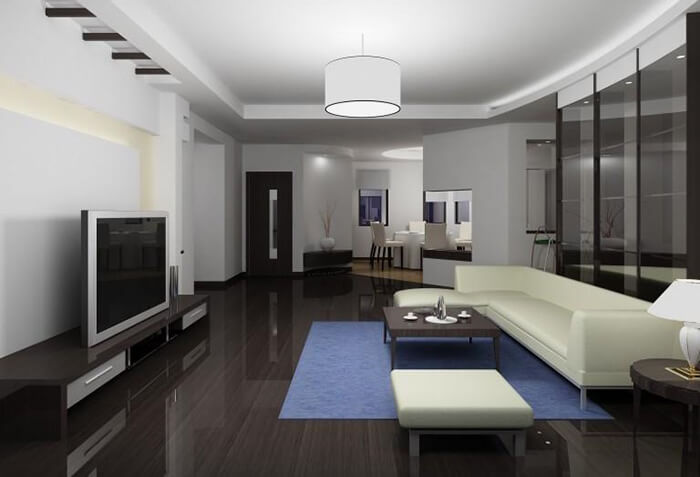 thiết kế nội thất phòng khách hiện đại