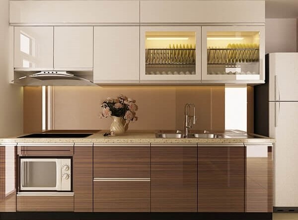 Mẫu tủ bếp đẹp dành cho căn hộ chung cư