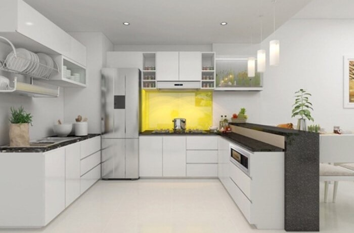 Mẫu tủ bếp đẹp dành cho căn hộ chung cư