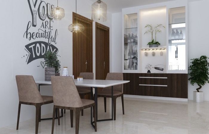 thiết kế thi công nội thất căn hộ 2 phòng ngủ