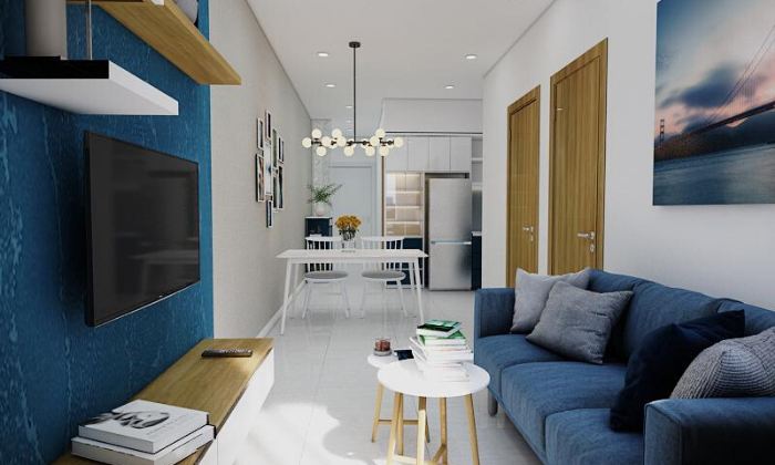 Thiết kế thi công nội thất căn hộ chung cư 1 phòng ngủ