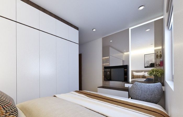 thiết kế thi công nội thất căn hộ 2 phòng ngủ