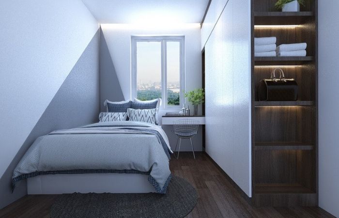 thiết kế thi công nội thất căn hộ 2 phòng ngủ