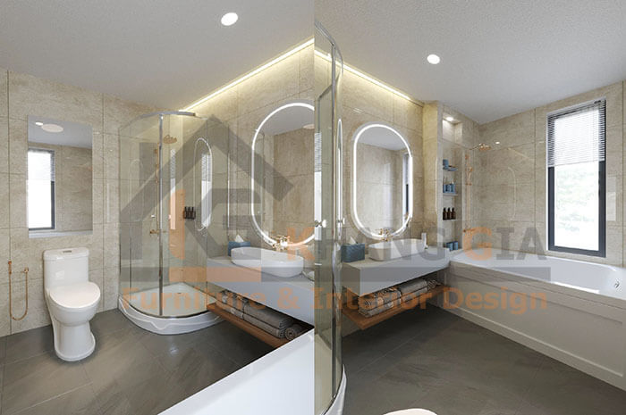 thi công nội thất biệt thự phòng ngủ