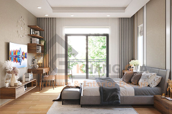 thi công nội thất biệt thự phòng ngủ master