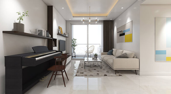 Thiết kế thi công nội thất chung cư Sky Center