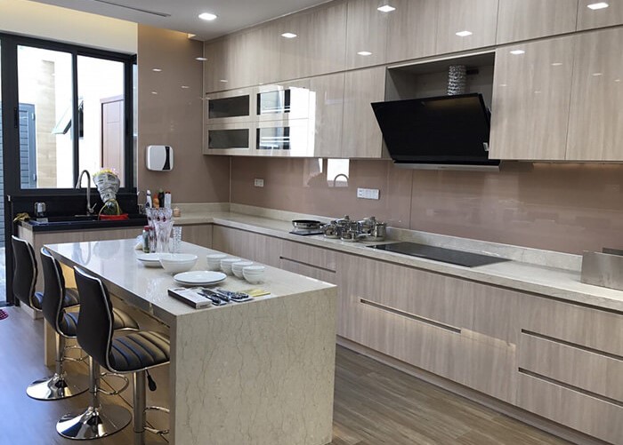 Thi công tủ bếp giá tại xưởng