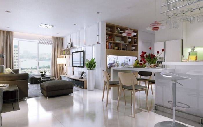 Thiết kế mẫu quầy bar hiện đại