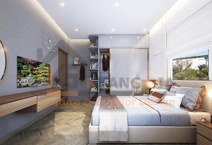 thiết kế nội thất biệt thự phòng ngủ bà