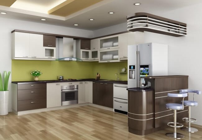 Mẫu thiết kế quầy bar đẹp cho không gian bếp