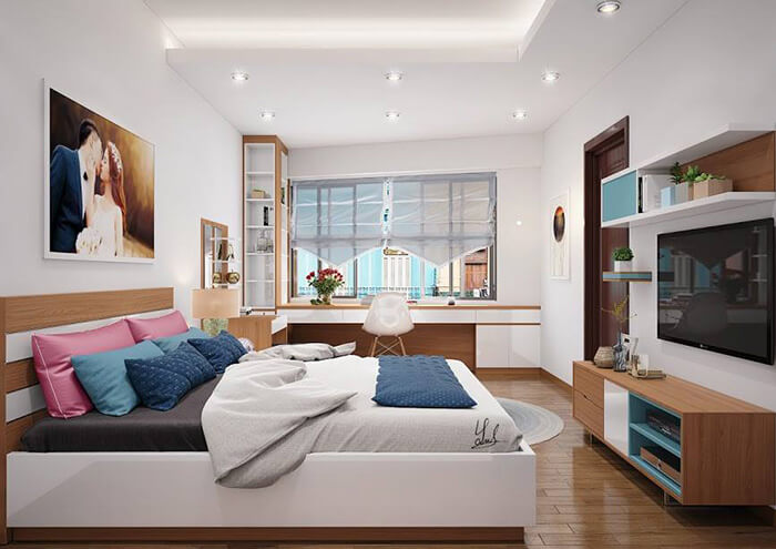 Thiết kế thi công nội thất căn hộ Sky Center