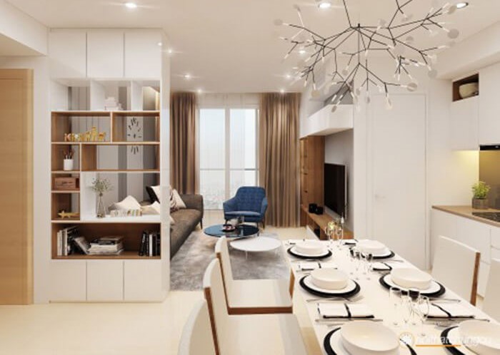 Thiết kế thi công nội thất căn hộ Sky Center