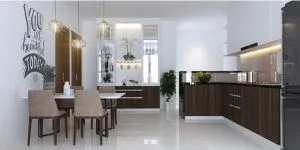 Thiết kế thi công nội thất căn hộ chung cư 2 phòng ngủ