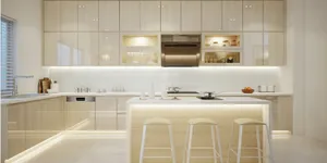 Thi công tủ bếp giá tại xưởng không qua trung gian