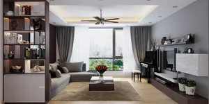 Thiết kế thi công nội thất căn hộ chung cư 70m2 - 2 phòng ngủ Botanica