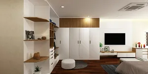 Tủ quần áo hiện đại cho nội thất căn hộ chung cư
