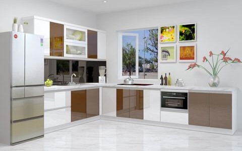 Tủ bếp ficomat đẹp