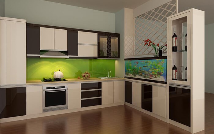 Tủ bếp mdf chống ẩm dành cho căn hộ chung cư