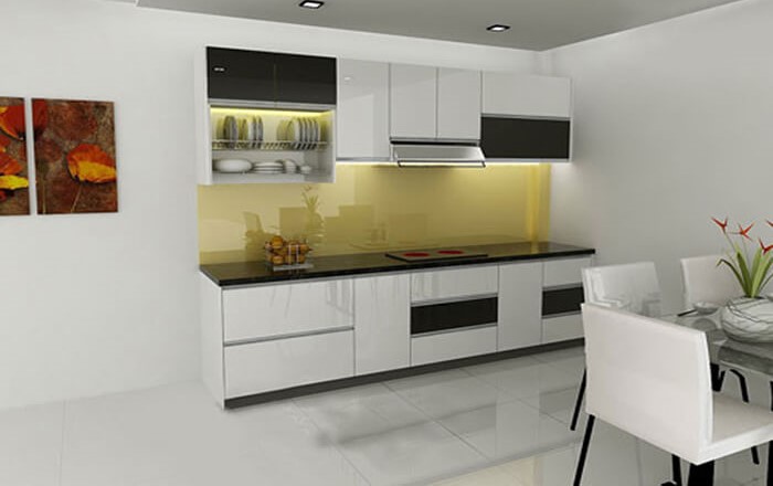 Tủ bếp mdf chống ẩm dành cho căn hộ chung cư