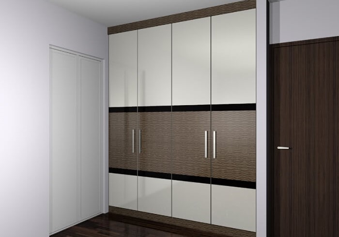 Tủ quần áo hiện đại dành cho nội thất căn hộ chung cư