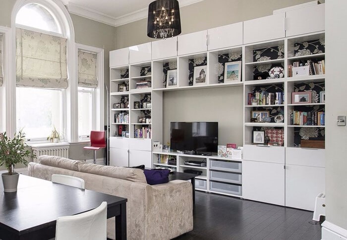 Tủ trang trí đẹp dành cho căn hộ chung cư