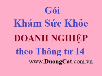 Gói khám sức khỏe theo Thông tư 14 năm 2013