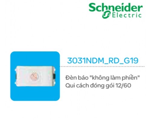 Đèn báo "Không Làm Phiền" Schneider Concept 3031NDM_RD_G19 Đèn báo "Không Làm Phiền" Schneider Concept 3031NDM_RD_G19