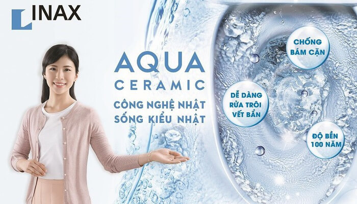 Công nghệ AQUA CERAMIC - Siêu phẩm men sứ Nhật Bản