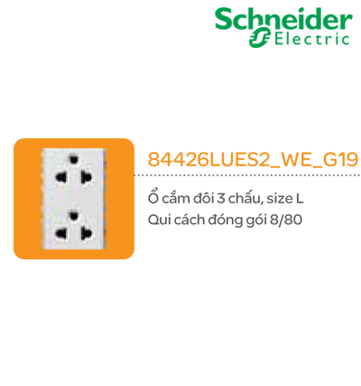 Ổ cắm đôi 3 chấu size 3M Ổ cắm đôi 3 chấu size 3M