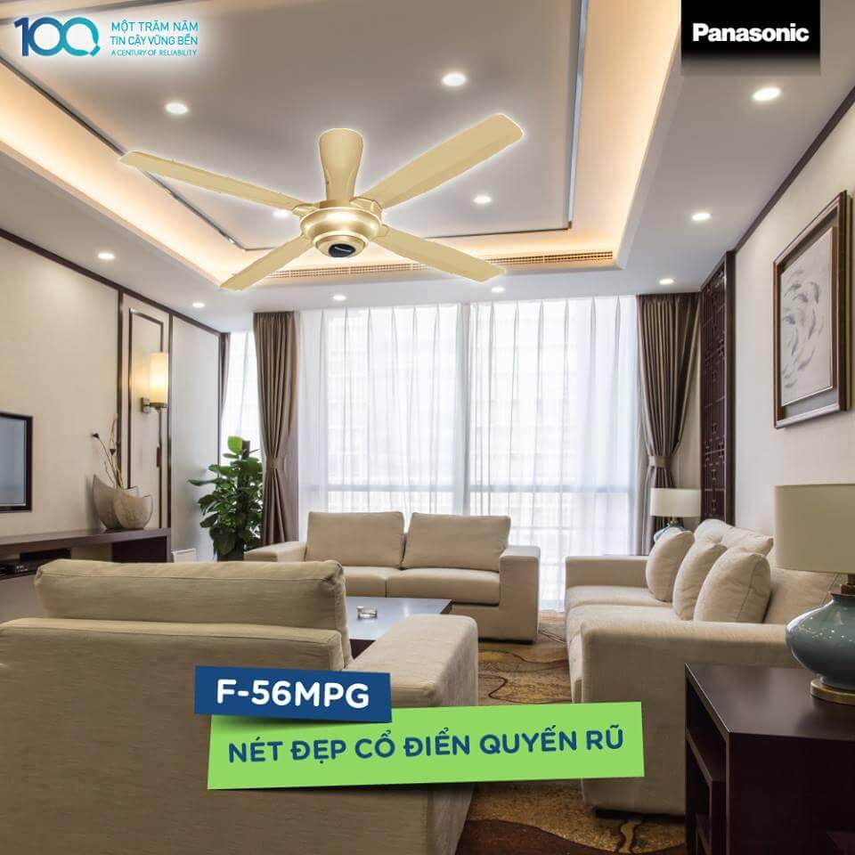 Quạt trần Panasonic 4 cánh F-56MPG-GO Quạt trần Panasonic 4 cánh F-56MPG-GO