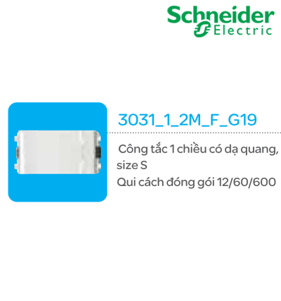 Công tắc 1 chiều có dạ quang size S Schneider Concept 3031_1_2M_F_G19 Công tắc 1 chiều có dạ quang size S Schneider Concept 3031_1_2M_F_G19