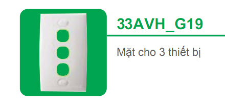 Mặt cho 3 thiết bị Schneider S-Classic 33AVH_G19 Mặt cho 3 thiết bị Schneider S-Classic 33AVH_G19