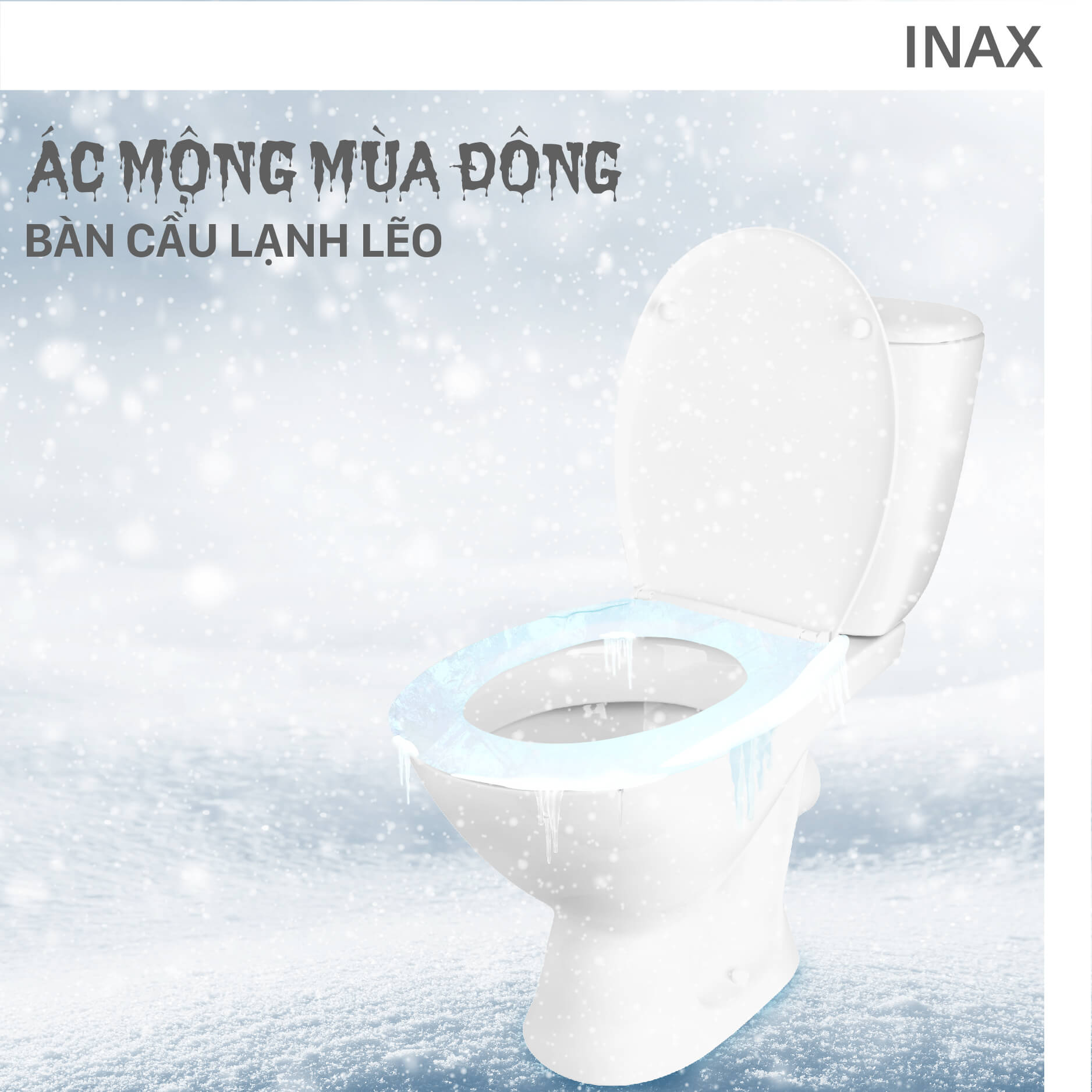 Nắp rửa điện tử Inax khắc phục được nỗi sợ sử dụng bàn cầu vào mùa đông
