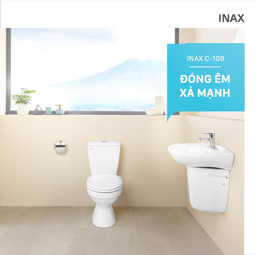 Bàn cầu 2 khối INAX 108VAN/BW1