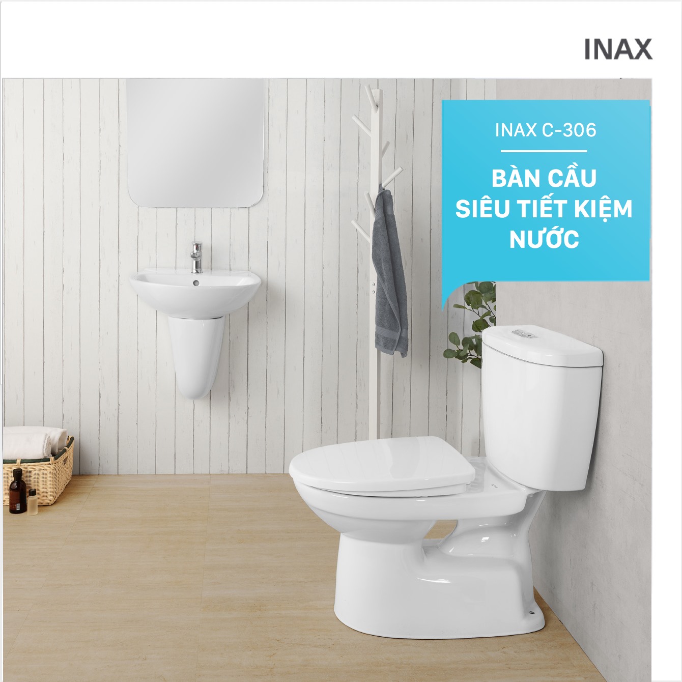 Bàn cầu INAX tiết kiệm nước một cách tối đa