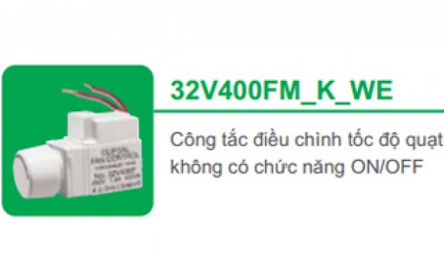 Công tắc điều chỉnh tốc độ quạt 400W Schneider S-Classic 32V400FM_K_WE Công tắc điều chỉnh tốc độ quạt 400W Schneider S-Classic 32V400FM_K_WE