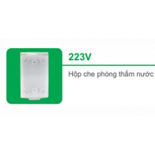 Hộp che phòng thấm nước cho mặt sê ri 30 Schneider S-Classic 223V Hộp che phòng thấm nước cho mặt sê ri 30 Schneider S-Classic 223V