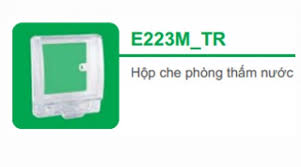 Mặt che (không đế) phòng thấm nước mặt đơn cho công tắc loại vuông IP55 Schneider S-Classic E223M_TR Mặt che (không đế) phòng thấm nước mặt đơn cho công tắc loại vuông IP55 Schneider S-Classic E223M_TR