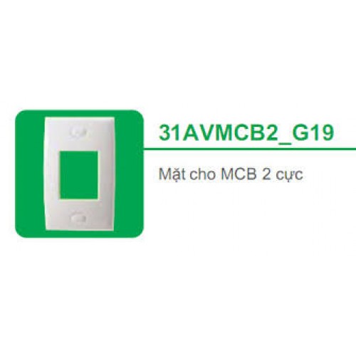 Mặt cho MCB 2 cực Schneider S-Classic 31AVMCB2_G19 Mặt cho MCB 2 cực Schneider S-Classic 31AVMCB2_G19