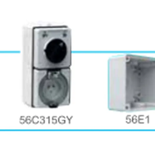 Công tắc có đế 3P 10A 500V IP66 Schneider Công tắc - Switch IP66 S56SW310GY