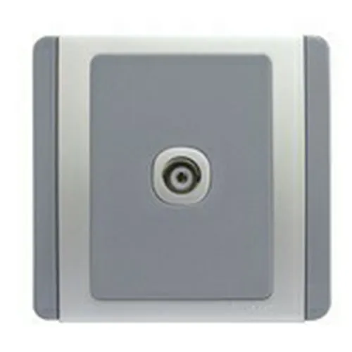 1 Gang TV Matter Schneider Neo Series Grey Silver Color E3031STVM_GS_G19