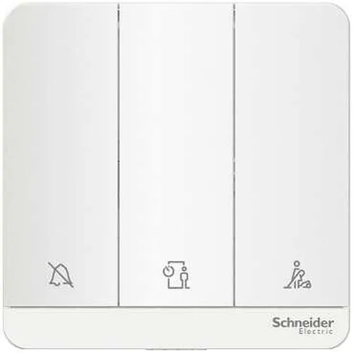 Bộ công tắc "Không làm phiền" " Xin dọn phòng" " Vui lòng chờ" màu trắng Schneider AvatarOn E8333DMWS_WE