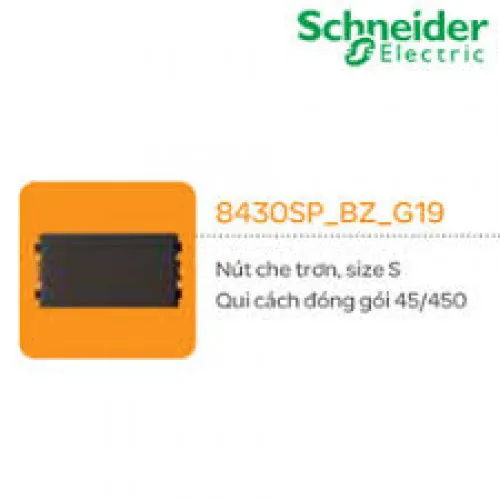 Nút che trơn  size S Schneider Zencelo- A Đồng 8430SP_BZ_G19