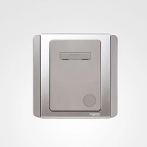 Bộ kết nối 13A có đèn LED Schneider Neo Series Grey Silver Color E3030FSG_EBGS_G19