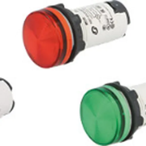 Đèn báo pha 230VAC Ø22 màu xanh lá Schneider Nút nhấn  đèn báo công tắc họ XB7 XB7EV03MP