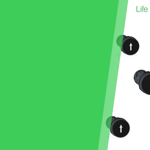 Nút nhấn nhả Ø22 N/O màu đen loại XB7 Schneider Nút nhấn  đèn báo công tắc họ XB7 XB7NA21