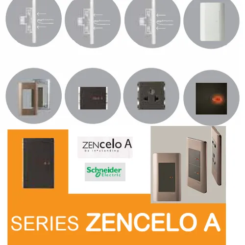 Ổ cắm đơn 2 chấu  size S Schneider Zencelo- A Đồng 84426SUS_BZ_G19
